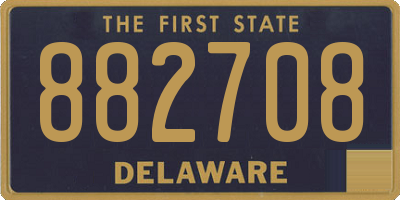 DE license plate 882708