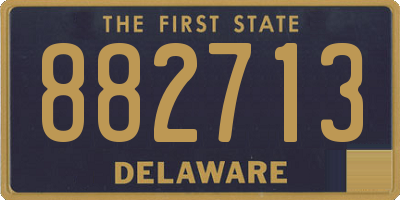 DE license plate 882713