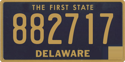 DE license plate 882717
