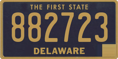 DE license plate 882723