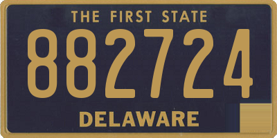 DE license plate 882724