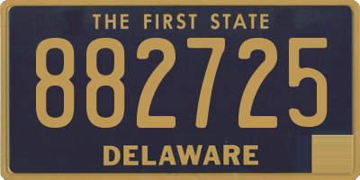 DE license plate 882725