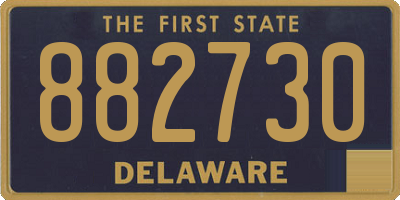 DE license plate 882730