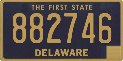 DE license plate 882746
