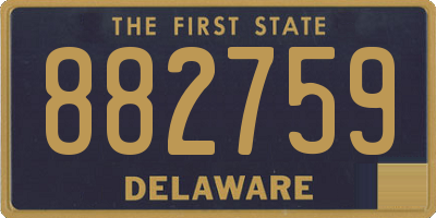 DE license plate 882759