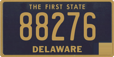 DE license plate 88276