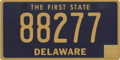 DE license plate 88277