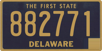 DE license plate 882771