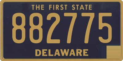 DE license plate 882775