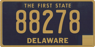 DE license plate 88278