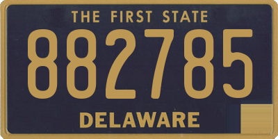 DE license plate 882785