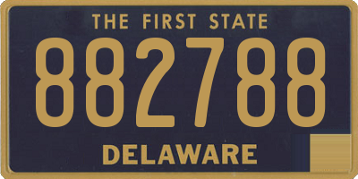 DE license plate 882788