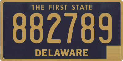DE license plate 882789