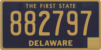 DE license plate 882797