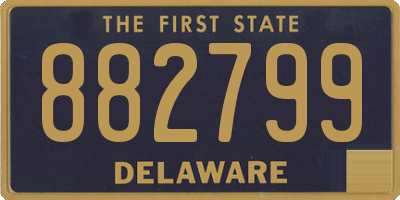 DE license plate 882799
