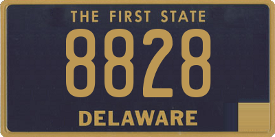 DE license plate 8828