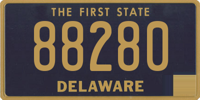 DE license plate 88280