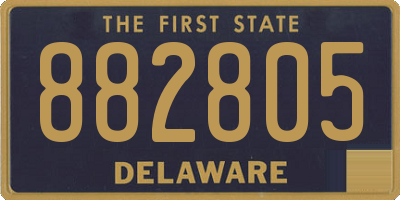 DE license plate 882805