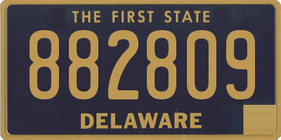 DE license plate 882809