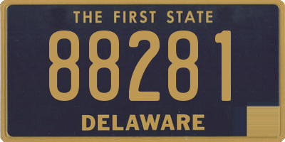 DE license plate 88281