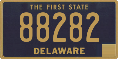 DE license plate 88282