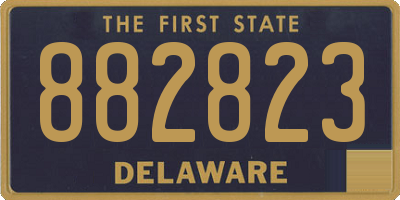 DE license plate 882823