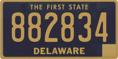 DE license plate 882834