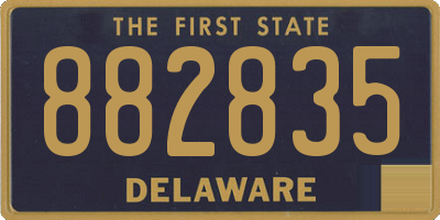 DE license plate 882835
