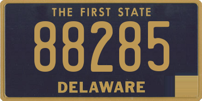 DE license plate 88285
