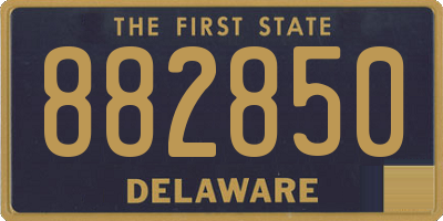 DE license plate 882850