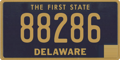DE license plate 88286