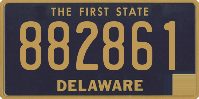 DE license plate 882861