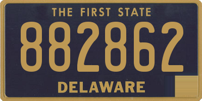 DE license plate 882862