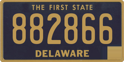 DE license plate 882866