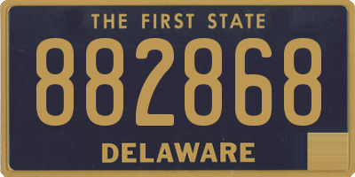 DE license plate 882868