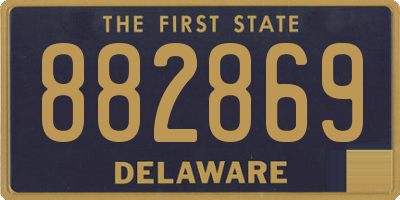 DE license plate 882869