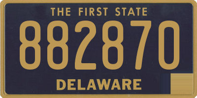 DE license plate 882870