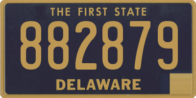 DE license plate 882879