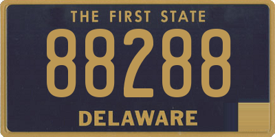 DE license plate 88288