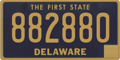 DE license plate 882880