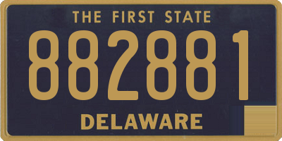 DE license plate 882881
