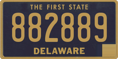 DE license plate 882889