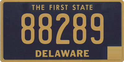 DE license plate 88289