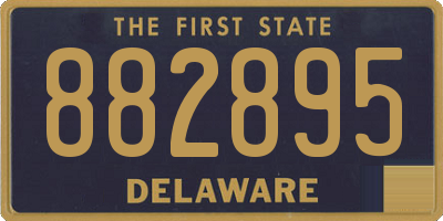 DE license plate 882895