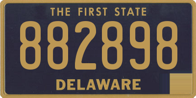 DE license plate 882898
