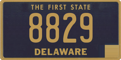 DE license plate 8829