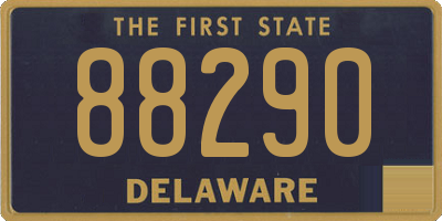 DE license plate 88290