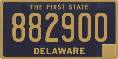 DE license plate 882900