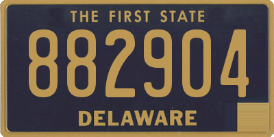 DE license plate 882904