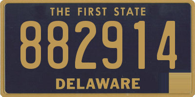 DE license plate 882914